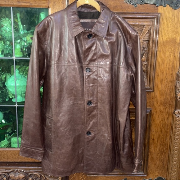 Andrew Marc Men's Leather Jacket - Picture 13 of 14